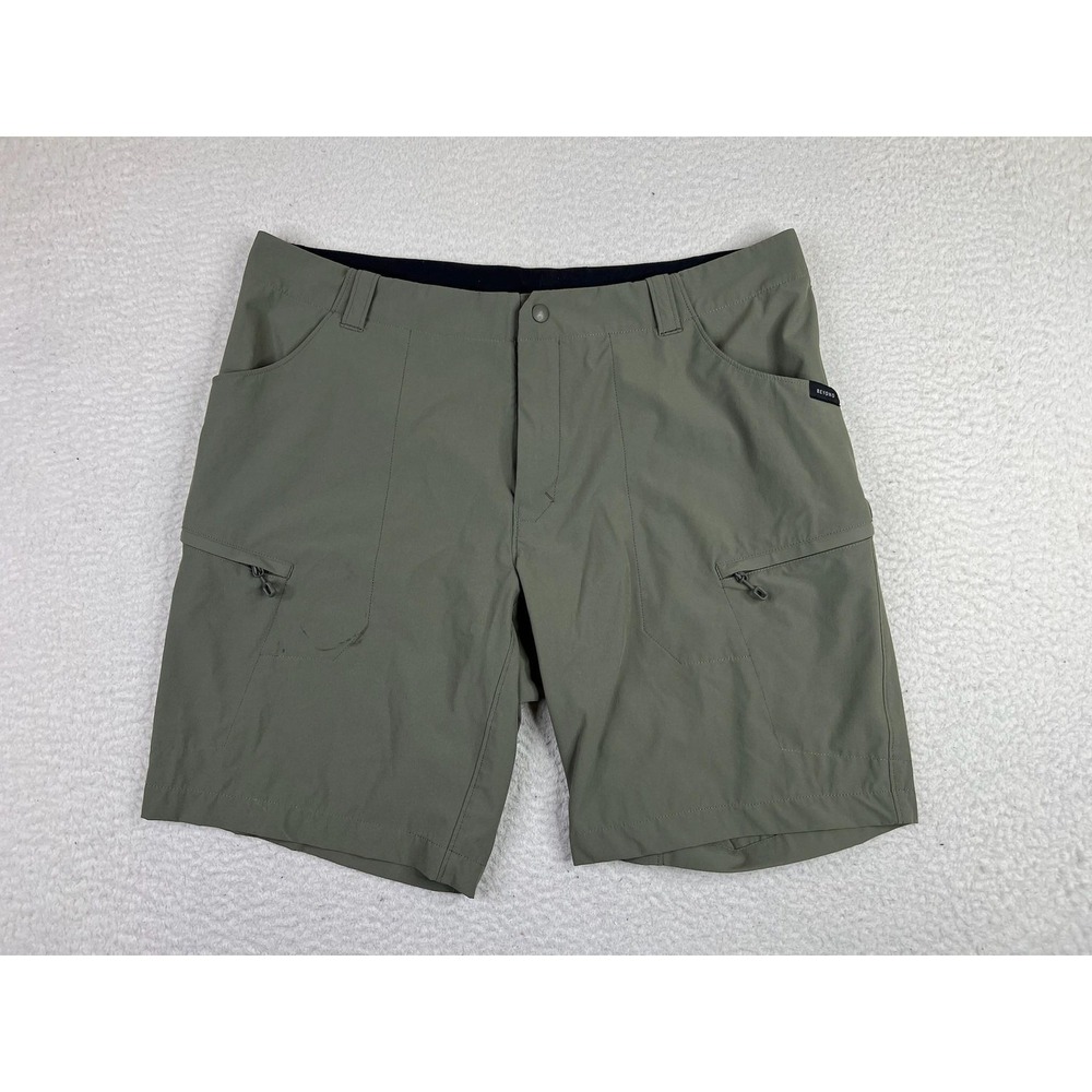Beyond Clothing Shorts Mens 36 Green Cargo 8 Inseam Lined Zip Pockets Outdoor